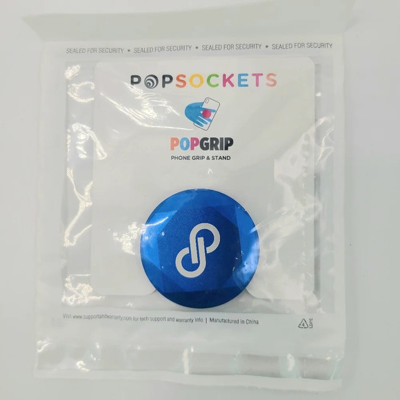 Poshmark Pop Socket Blue Jewel Beveled Jewel PopSocket Popgrip Birthday Swag - Picture 1 of 5